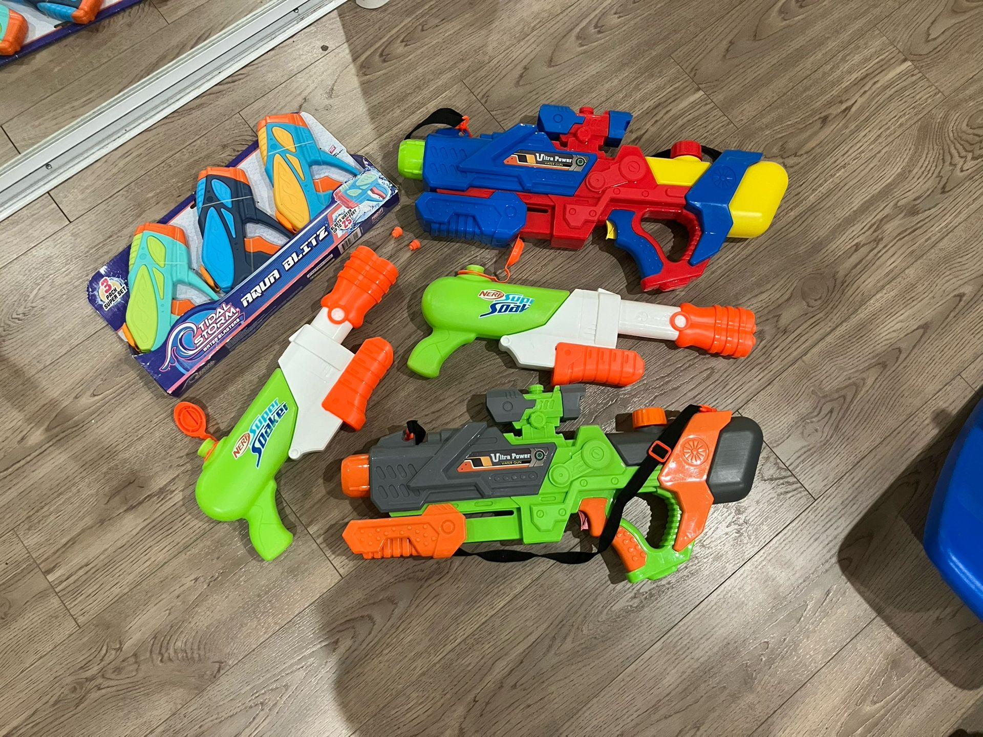 Seven (7) Water Guns