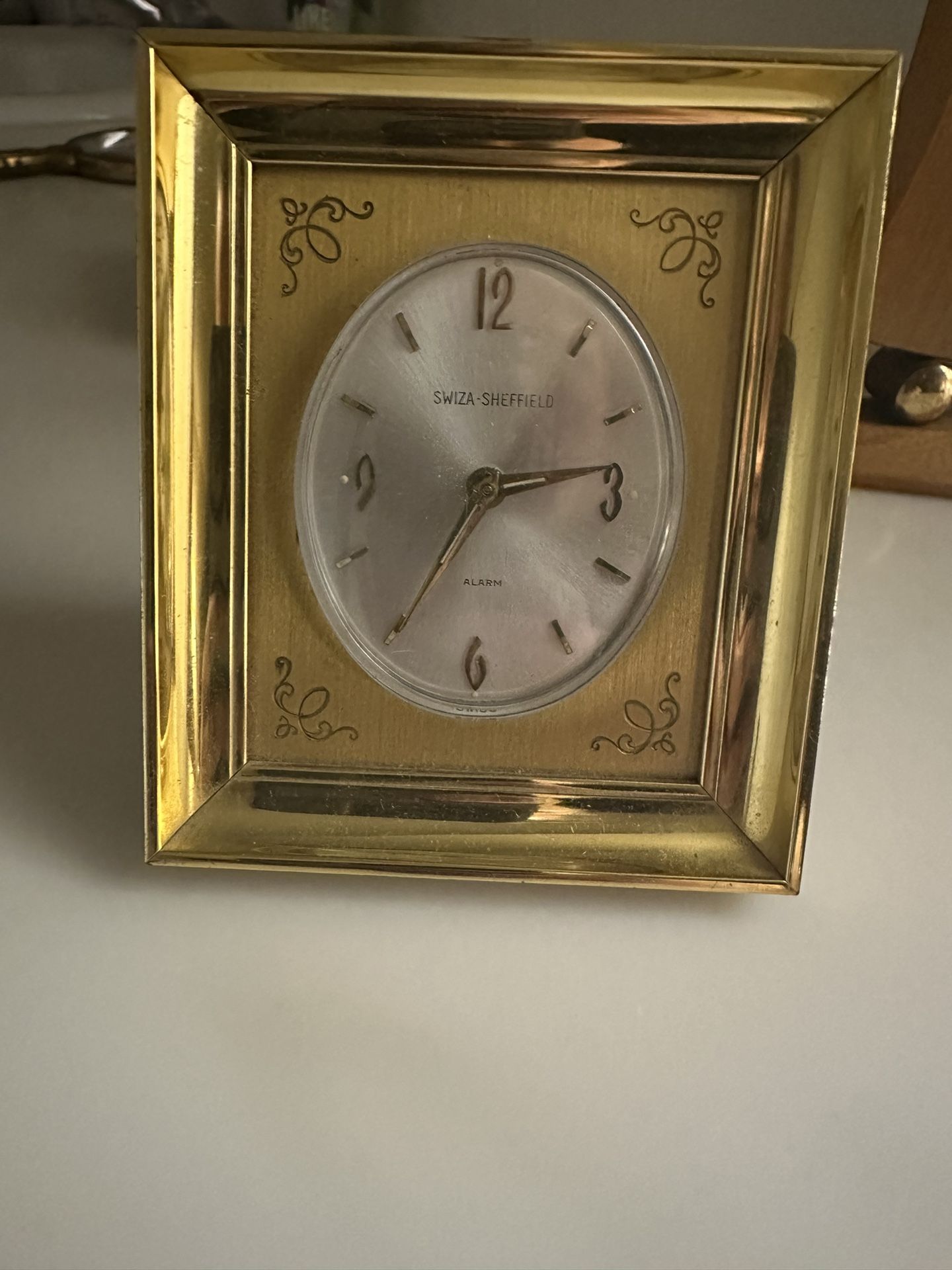 Swiza Sheffield - Small Brass Clock