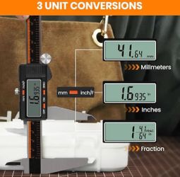 New Digital Caliper 12” with large LCD Screen for jewelry, parts, 3D printing