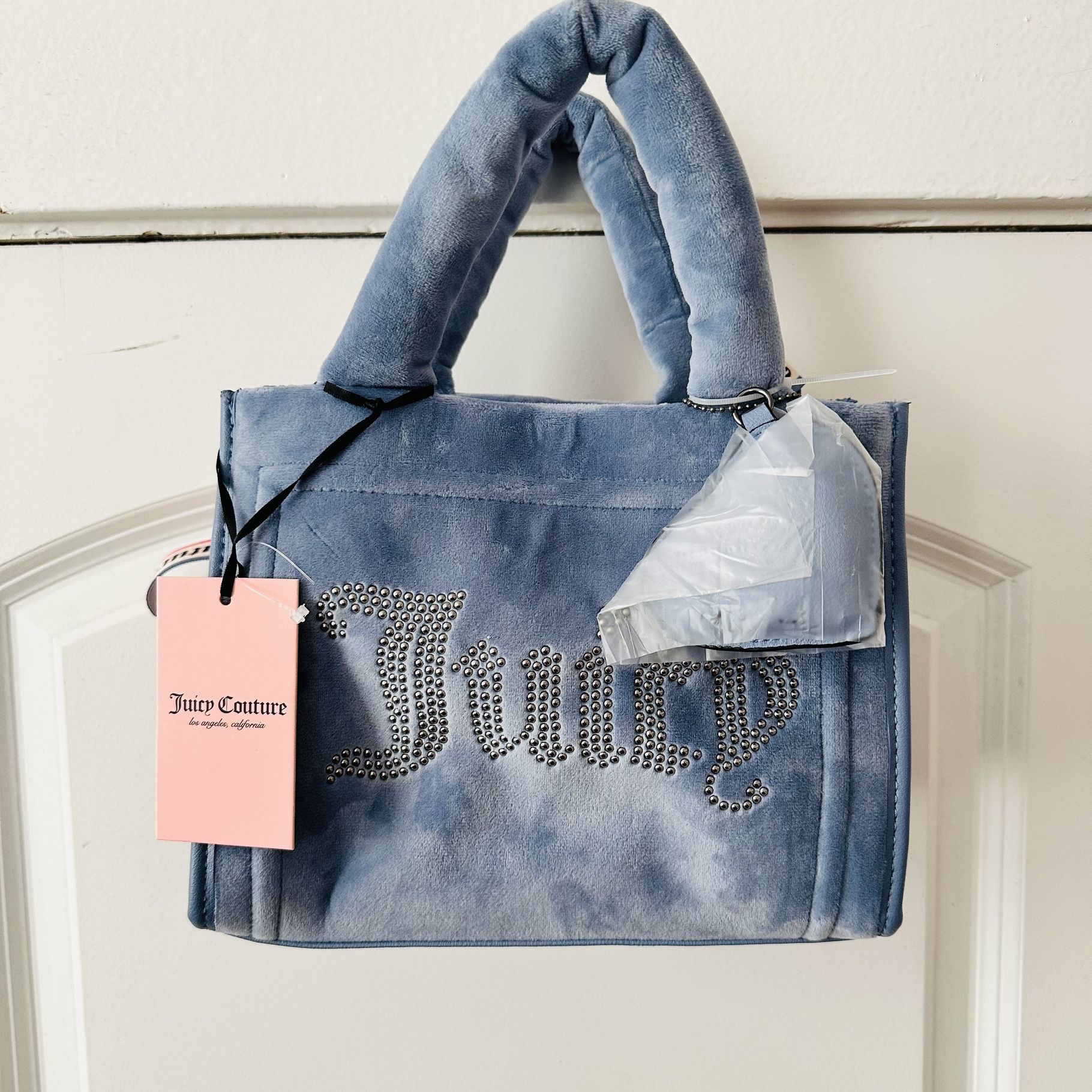 Viral Juicy Slate Blue Velour Big Spender Backpack Juicy Couture Backpack Slate Blue Big Spender | Mercari main image 2