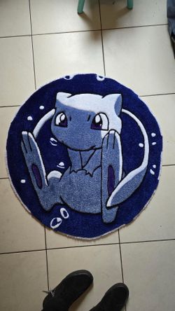 NEW MEW POKEMON TUFTED RUG