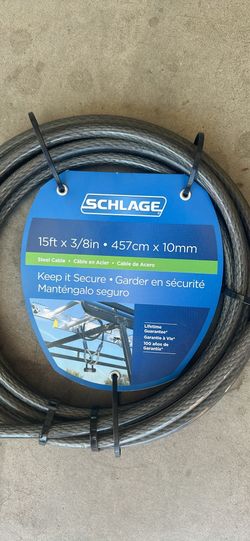 Schlage 15ftx3/8” cable