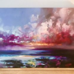 Like New Beautiful Large Landscape Canvas Abstract Art 