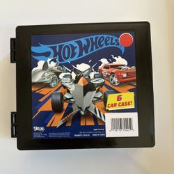 Hot Wheels Special Collectible 6 Car Black Case Storage Box