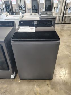 LG 5.5 cu. ft. Mega Capacity Smart Top Load Washer with Impeller Easyunload AI Sensing