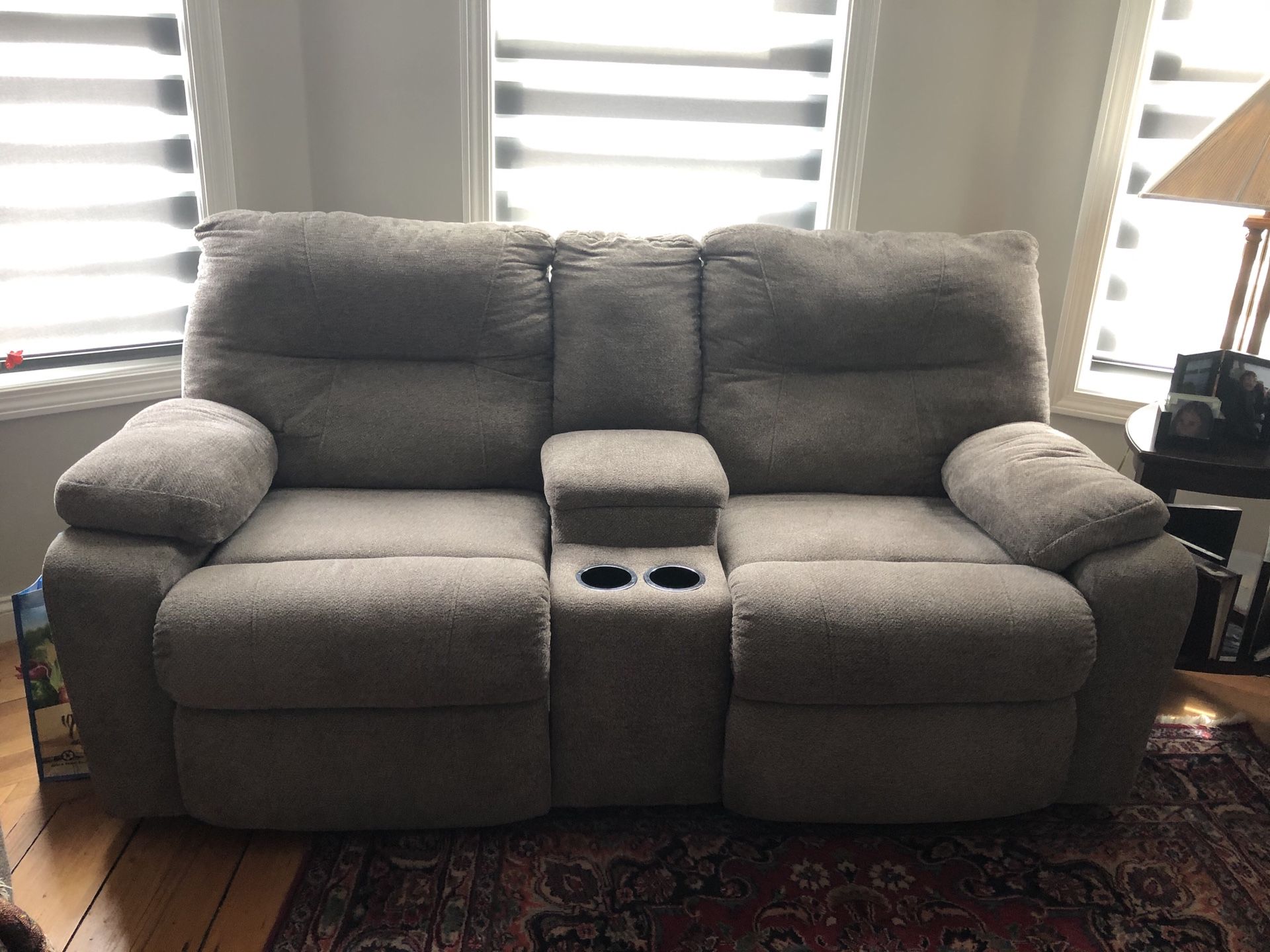 Jordan’s Furniture reclining couch