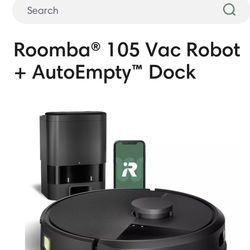 Roomba 105 Robot Vacuum Hands free