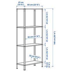 IKEA Galvanized Steel Shelves