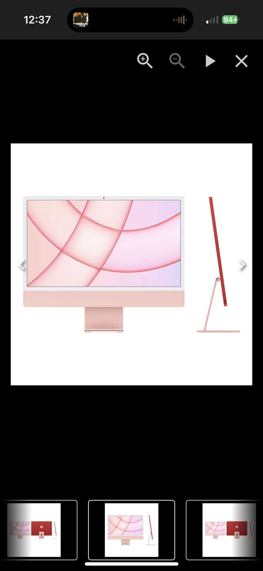 Apple 24" iMac with M1 Chip (Pink)