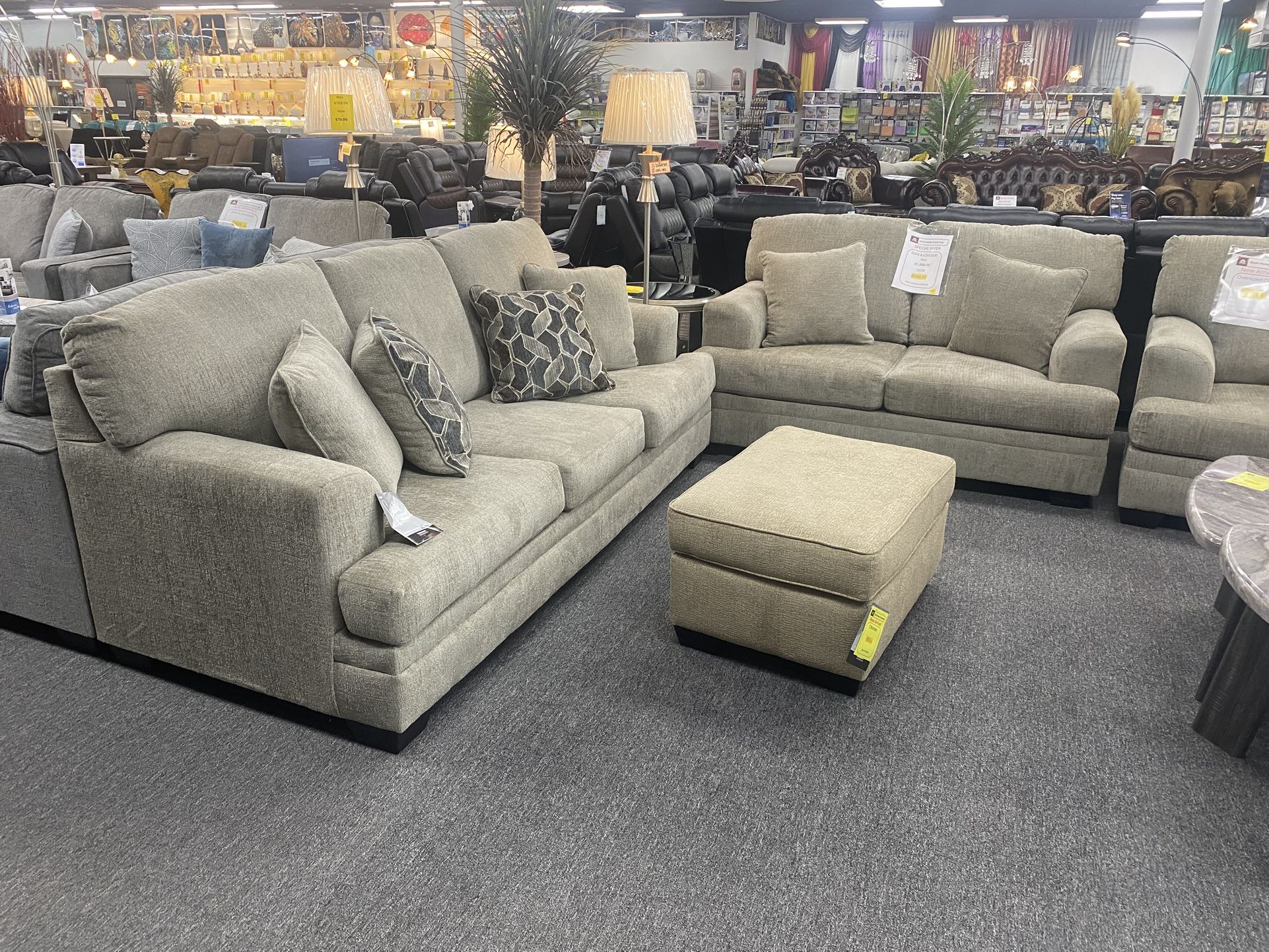 Sofa And Love Seat $999