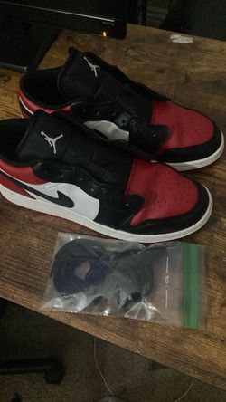 Air jordans white black and red