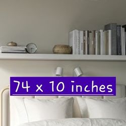 White & Black Multiple floating shelves LACK