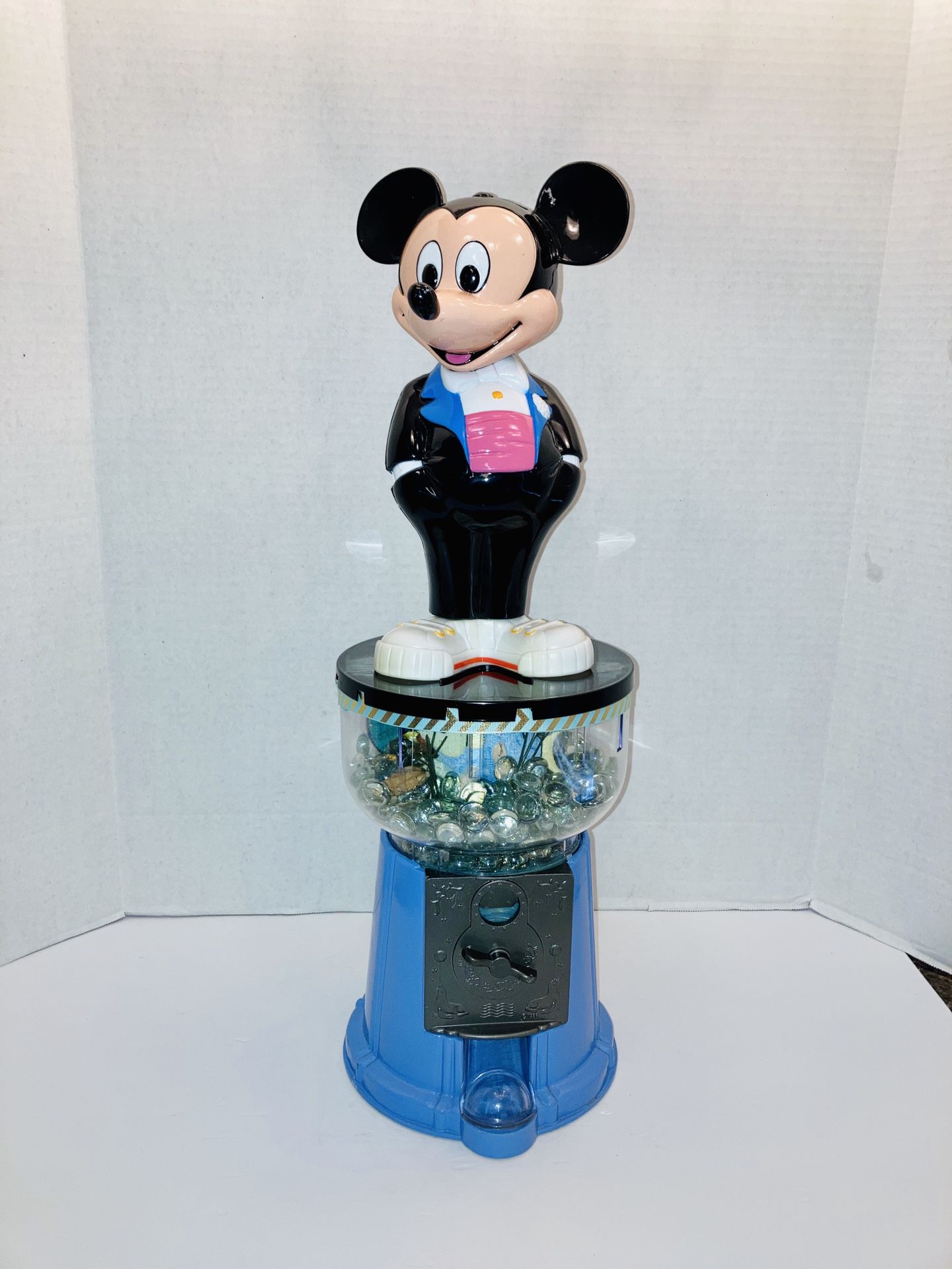 Unique Custom Disney’s Made Mickey Mouse Gum Ball Dispense Turned Into A Fish Tank Decor Statue