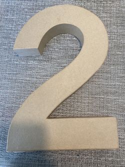 12” Paper Mache Number 2