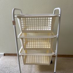3 tier rolling storage cart
