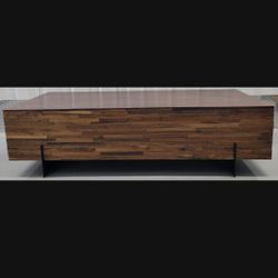 Parker Stretch Wood Coffee Table! Reclaimed Wood, Iron, Walnut, and Dark Walnut!