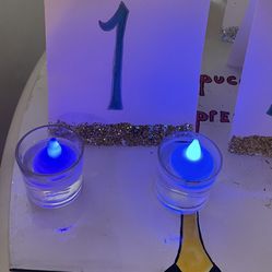 Wedding Blue Water Activated Tea Lights And Votives 