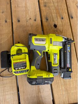 Ryobi 18V Cordless Nailer + Charger – Good Condition
