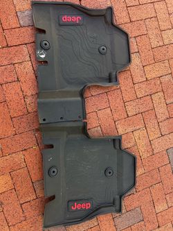 Jeep Rear Seat Mopar Rubber Floor Mats