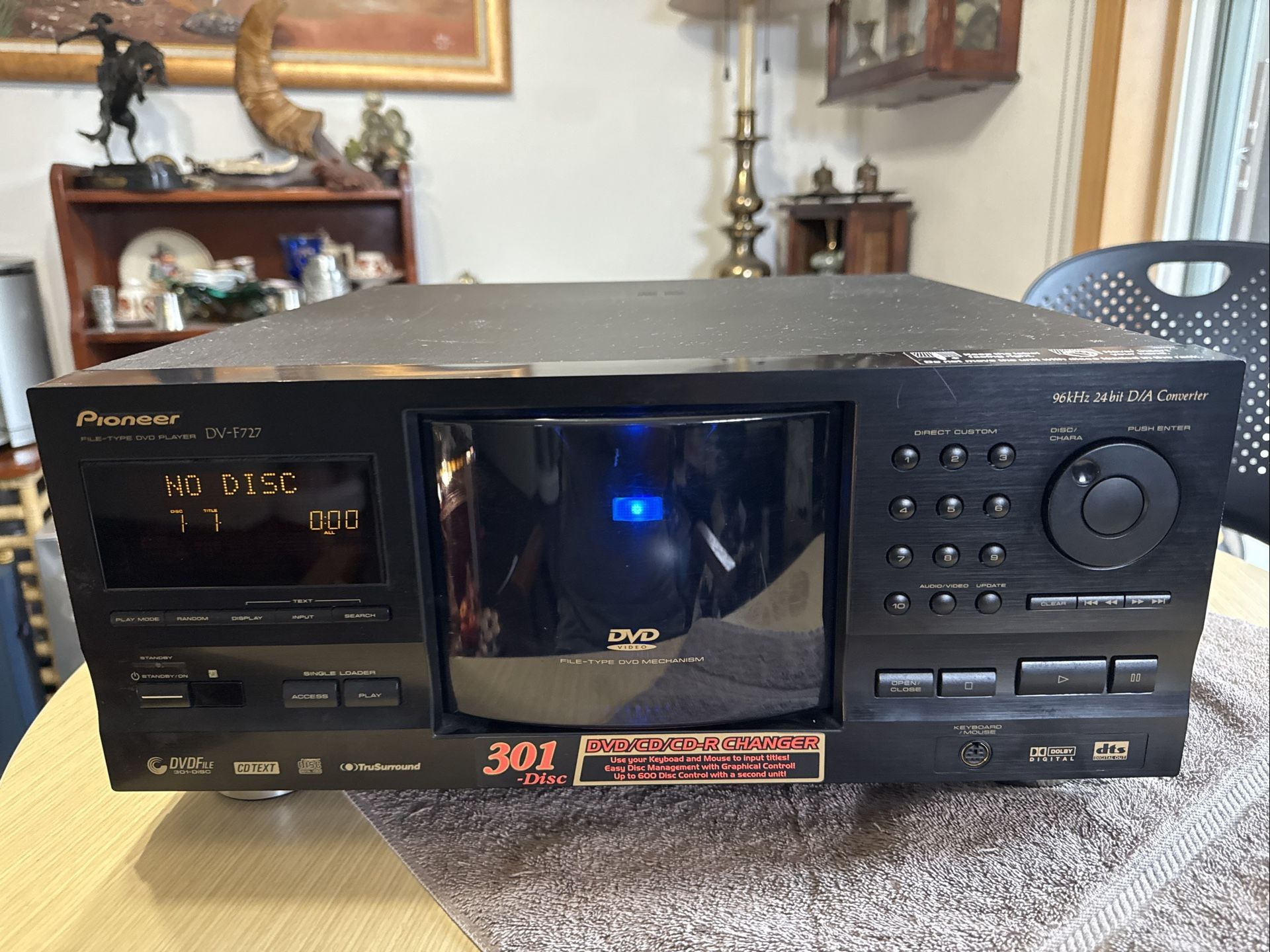 Pioneer DV-F727 File-Type 300+1 DVD/CD Disc Player Changer