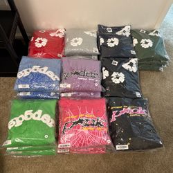 Sp5der X Denim Tears Hoodies