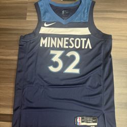 Nike Minnesota Timberwolves Karl Anthony Towns NBA Icon Edition Jersey Sz 44 M 