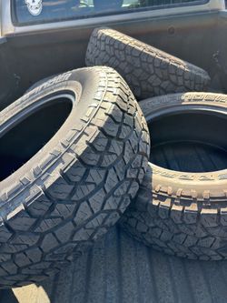 265/70/17 all terrain tires one patched