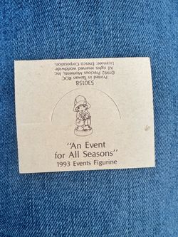 Precious Moments 1993 Events Figurine Tag
