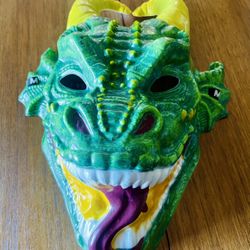 Monster Jam Green Dragon Mask Plastic Costume Motorsports 2018
