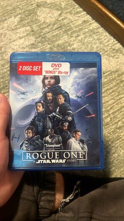 Star Wars Rogue One Movie Blue ray + DVD