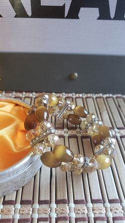 New rhinestones tretchable bracelet