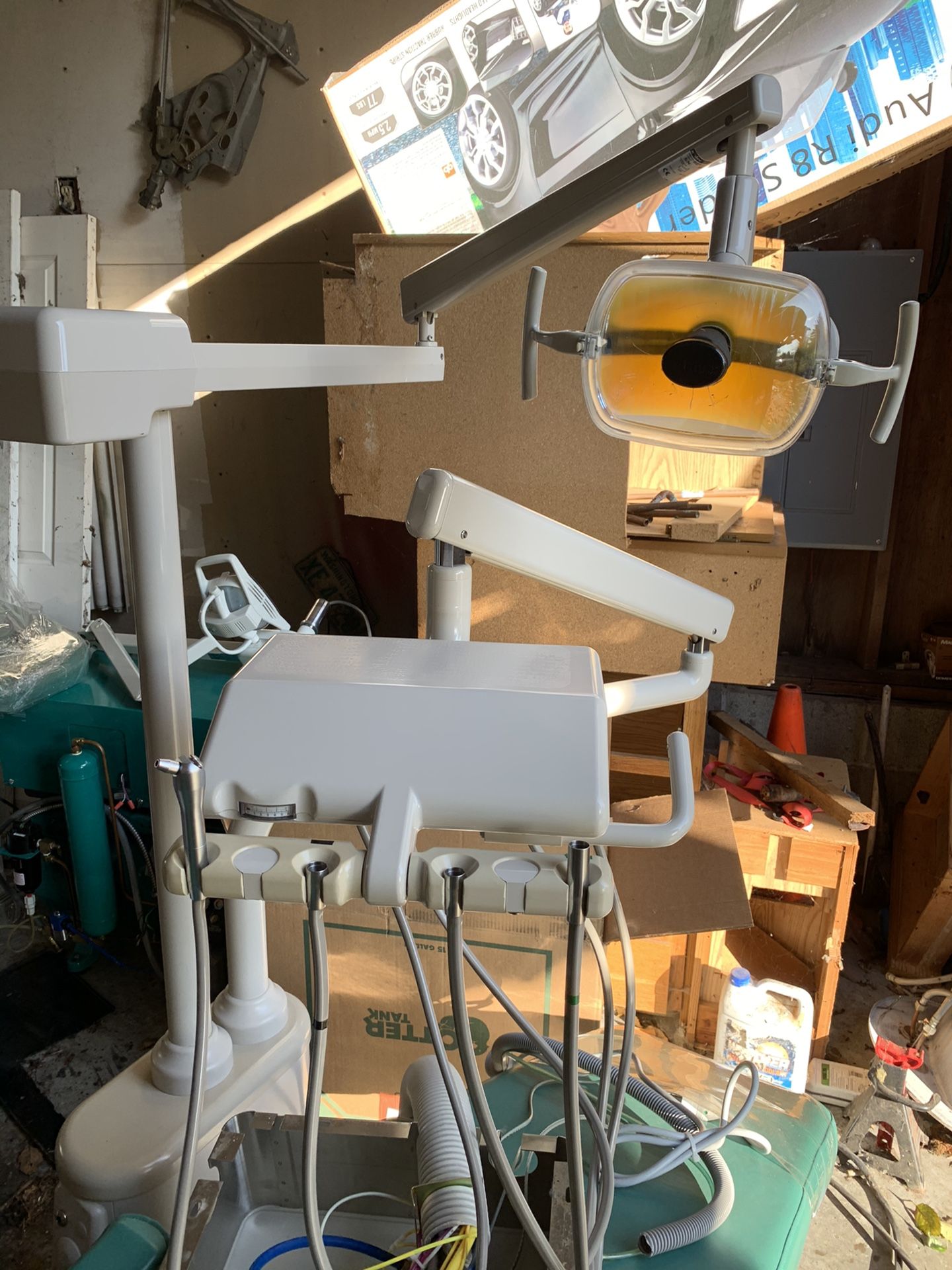 Dental chair with adec delivery unit