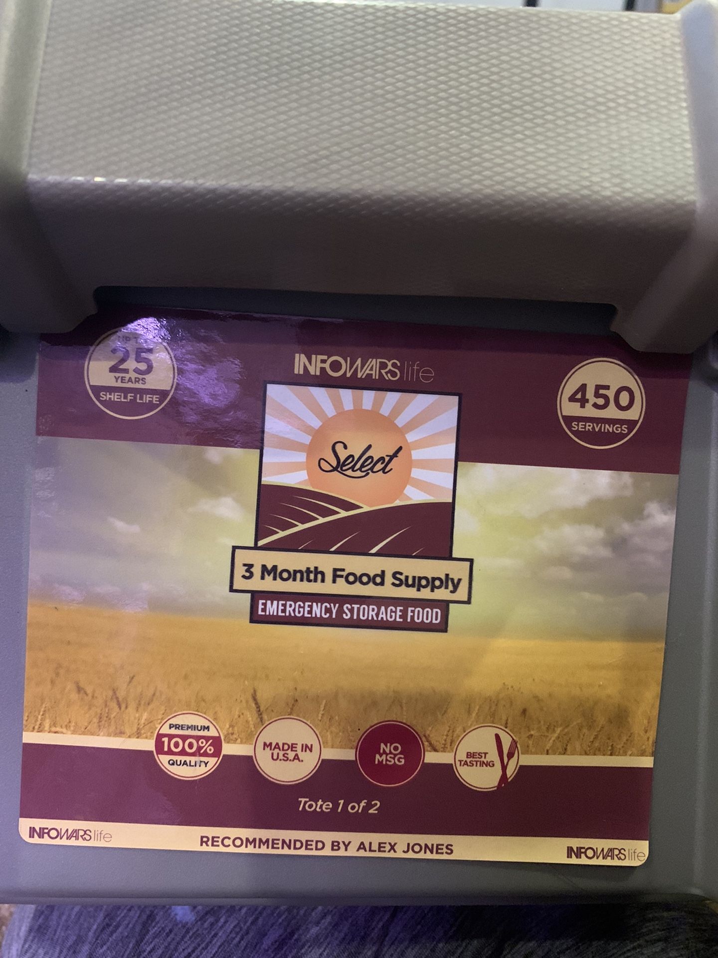Patriot Pantry 3 Month Emergency Food Supply