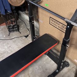 Bench Press, With Weight Bar And Dumbbells