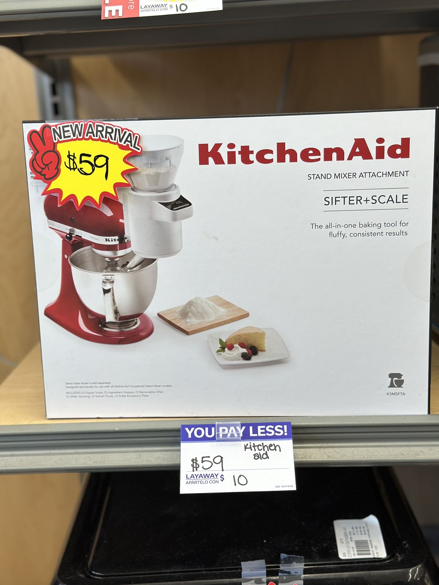 kitchen aid sifter +scale  **NEVER OPENED**