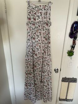 Floral floor length dress XS