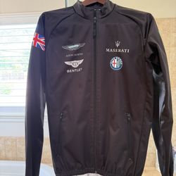 Austin, Martin, Bentley,  Maserati, And Alfa Romeo Logo Jacket