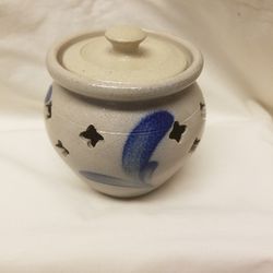 Salt Glaze Pottery Candle Holder