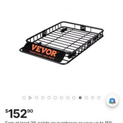 Vevo Roof Basket 46"-51" x 36" x5" With Holder