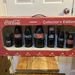Coca-Cola (Collector’s Edition)/Glass Bottles (7 Pieces)-never opened.. Condition is "New".