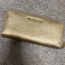Gold Michael Kors Wallet