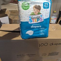 Size 5 Diapers 100 Count  $15 Each Box 