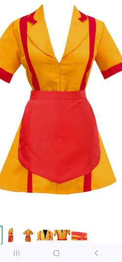 Womens Waitress Halloween Costume New Medium 