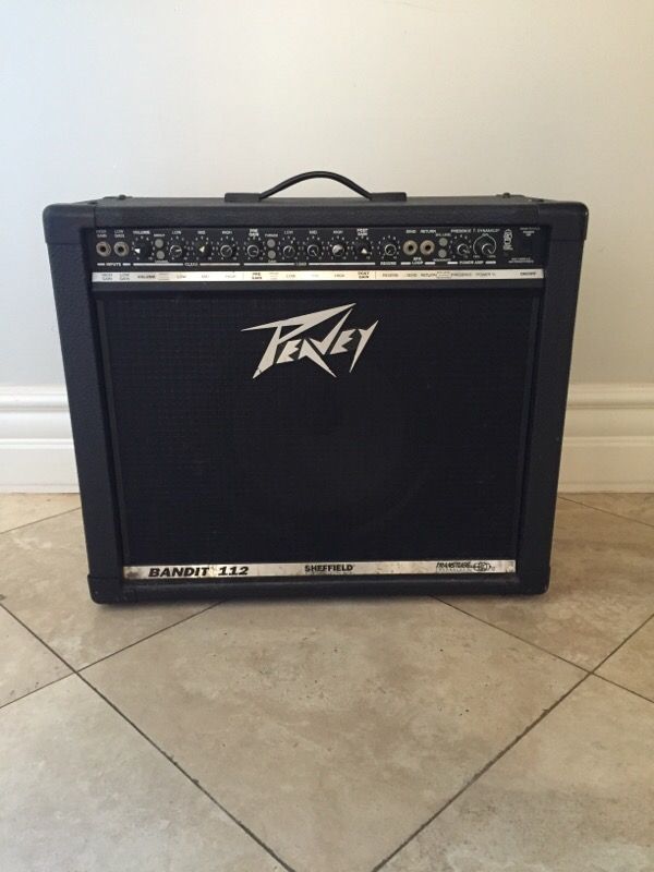 Peavey Bandit 112 300 Watt Silver Stripe USA Guitar / Keyboard / Vocal Amplifier