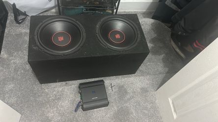 6/16 JBL 12” Subwoofers in Enclosure + Amplifier Package - Subs Unused