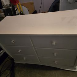 Six Drawer White Dresser