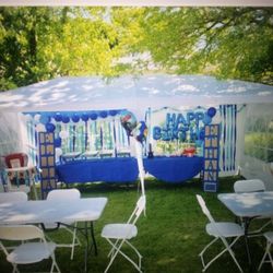 Huge 10x20 Wedding Graduation Party BBQ Weatherproof☔☀️💨✅ New Tent with removable side walls and windows 2 for 300 With Removable Sides