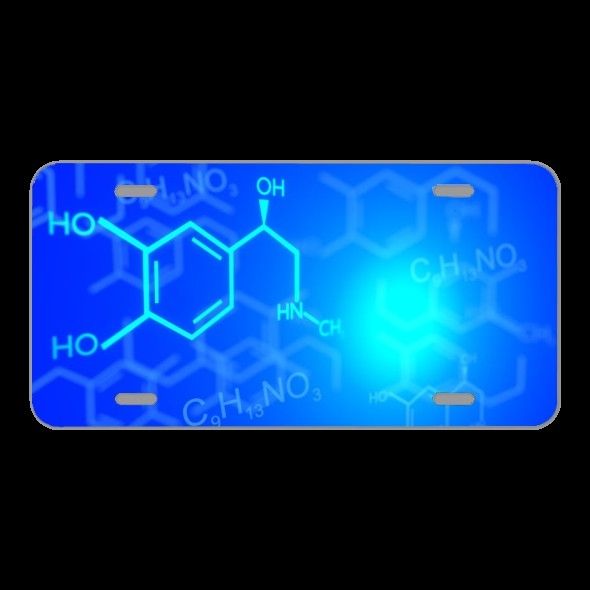 License Plate Novelty Car Front Chemistry Adrenaline