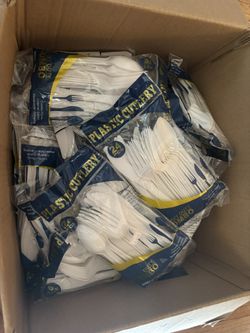 45 Bags Of Plastic Silverware 