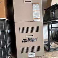 Armstrong 75,000 BTU 80% efficiency natural gas furnace with matching 2 1/2 ton air conditioner